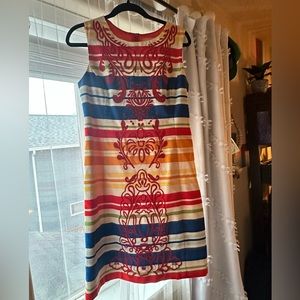Colorful anthropology dress- Tabitha